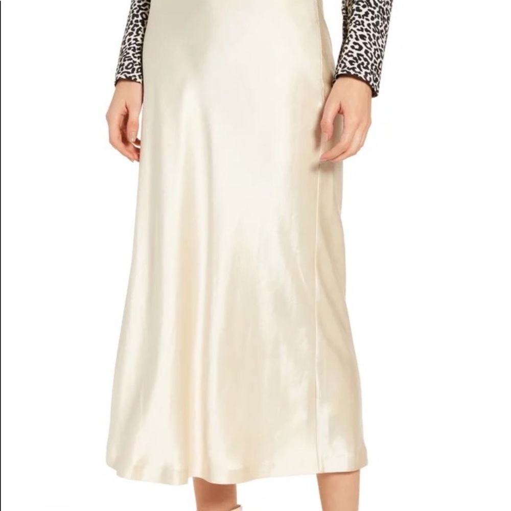 NWOT Midi Slip Skirt